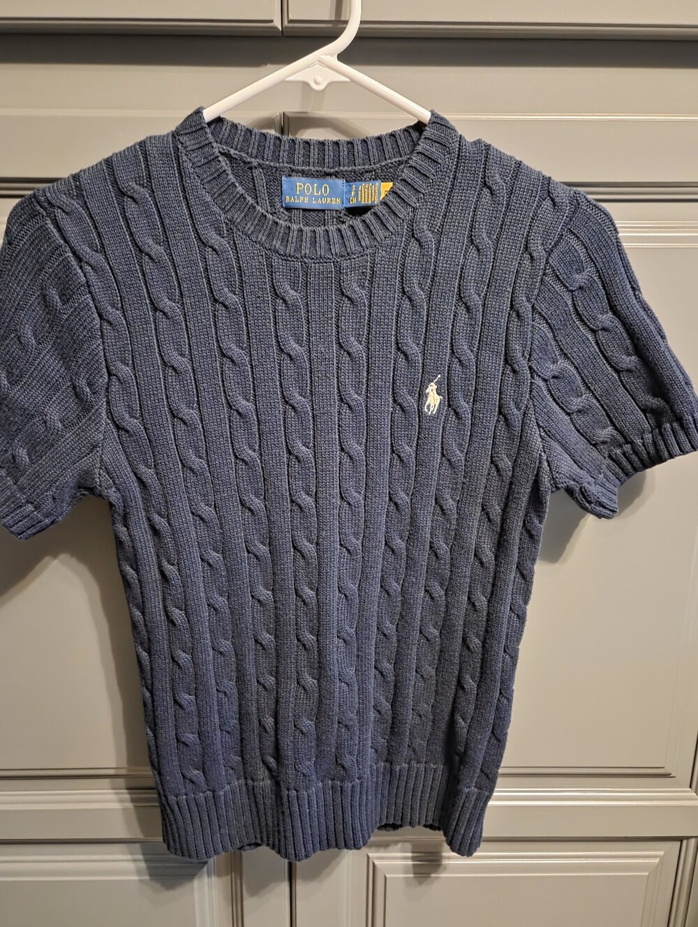 RALPH LAUREN POLO SWEATER  NWOT NAVY WHITE HORSE